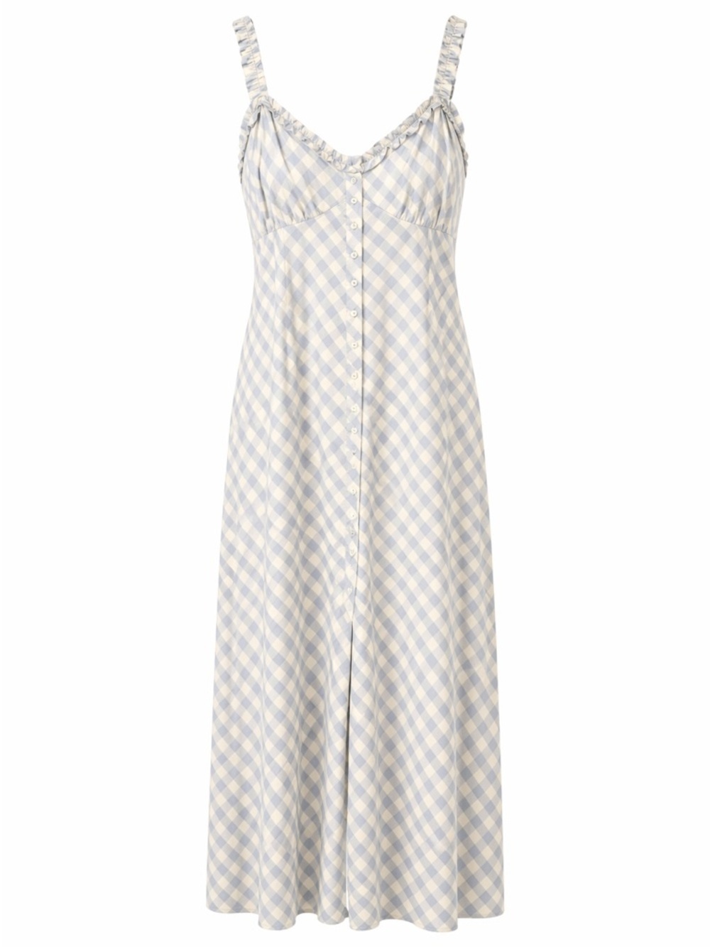 Urban Outfitters Blue Checkered Sleeveless Jumpsuit Women's Size Small